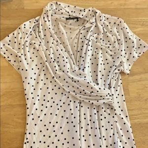 Knit polka dot top